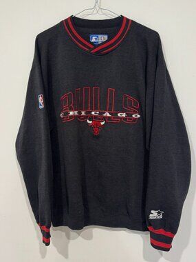 Vintage 1990s Chicago Bulls NBA Basketball Pullover Sweatshirt M Stitched Sewn